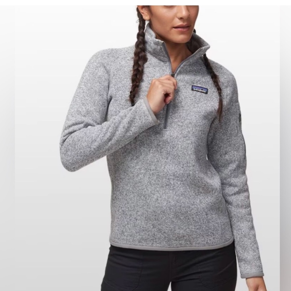 Patagonia better sweater half zip gray size medium